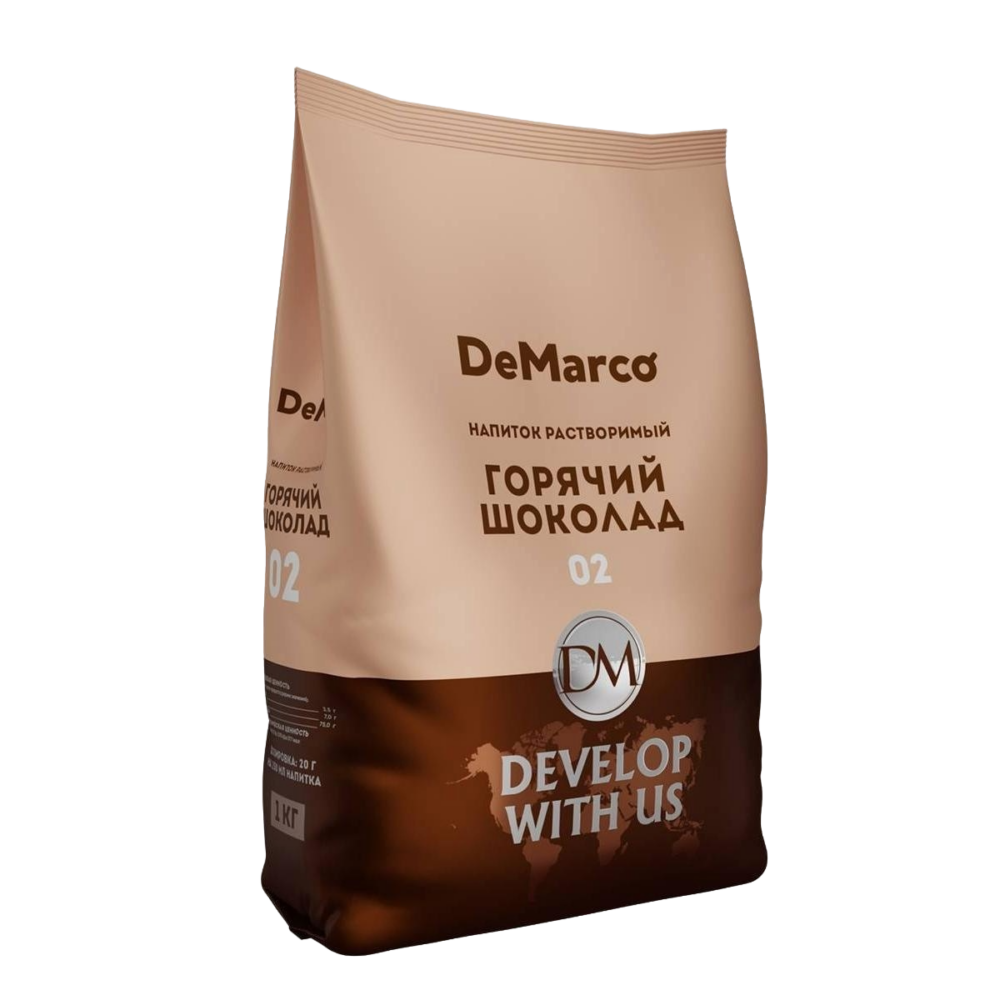 Горячий шоколад DeMarco порошок, пакет 1 кг